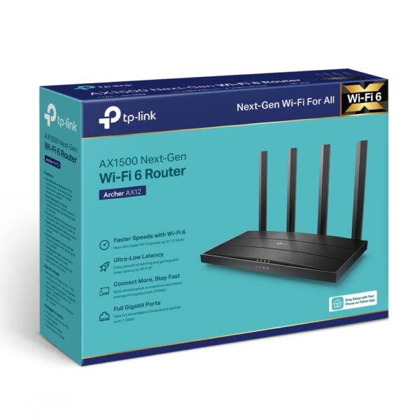 Tp-Link Archer AX12 AX1500 1500mbps Wifi 6 Router - Image 2